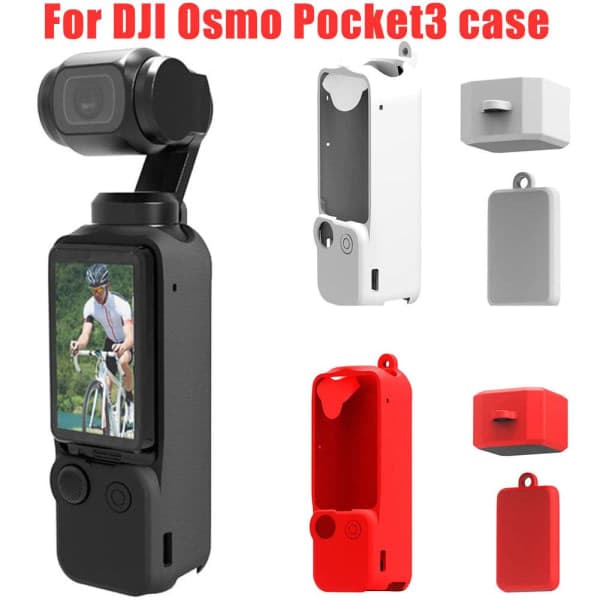 Blødt etui til DJI Osmo Pocket 3 Cover Silikone Etui C Sort Til DJI Osmo Pocket3