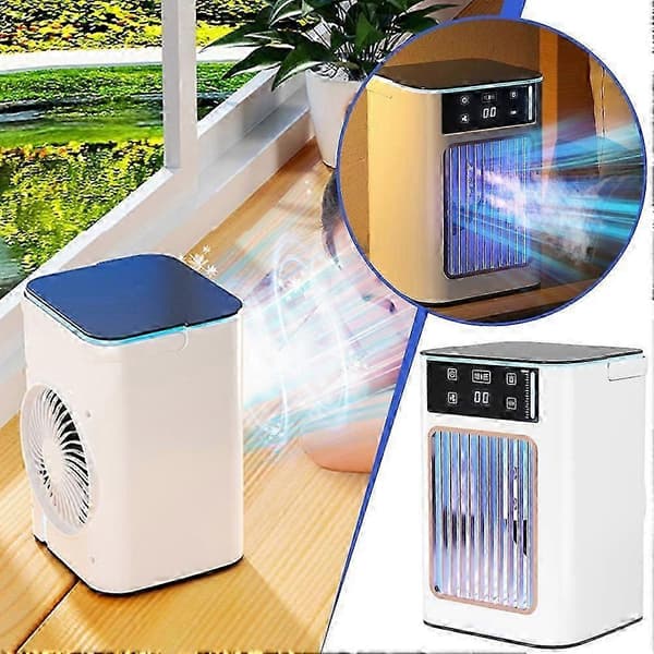 USB mobil luftkøler 900 ml vandtanke køleventilator