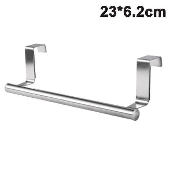 Modern handdukstång med krokar för badrum och kök, 23x6,2cm