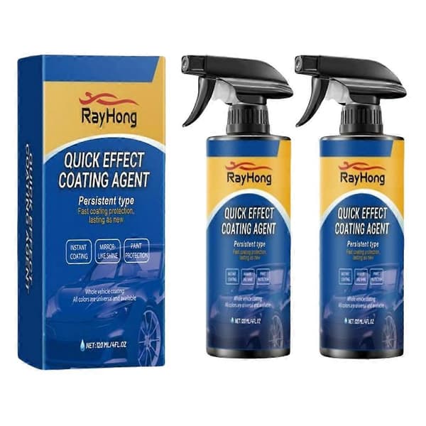 Avansert hurtigvirkende beleggspray for bil, multifunksjonell bilbeleggspray 2pcs