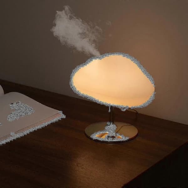 Skyer USB bordlampe luftfukter elektrisk ultralyd kjølig tåke aromadiffuser for romduft