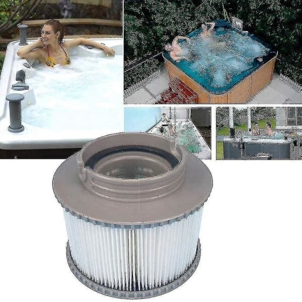 Sæt med 2 erstatningsfiltre til vedligeholdelse af din oppustelige pool, spa eller jacuzzi