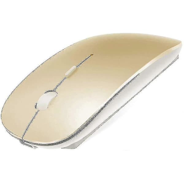 Trådløs Bluetooth-mus for Macbook Pro/Macbook Air/Ipad/Laptop/Imac/PC Gull