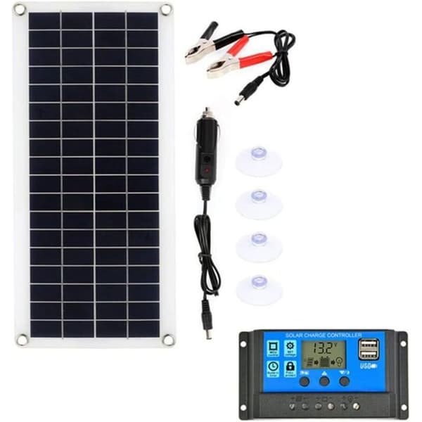 Solcellepanel-sæt, fleksibelt solcellepanel, letvægts foldbart 300W monokrystallinsk off-grid panel, til bærbar celle