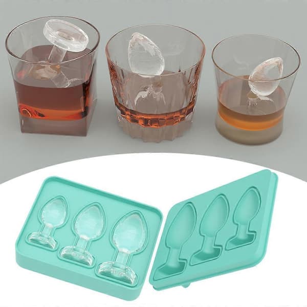 Prank Butt Plug-formede isterningebakker silikoneform til DIY kage chokolade slik begie