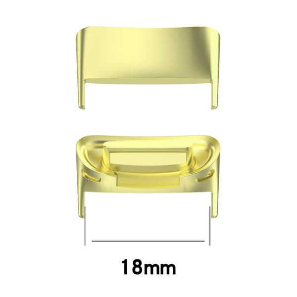 1 par ersättningsarmband för klocka, spänne, metallkopplingar för Fitbit Charge 5 Gold Fitbit Charge 5
