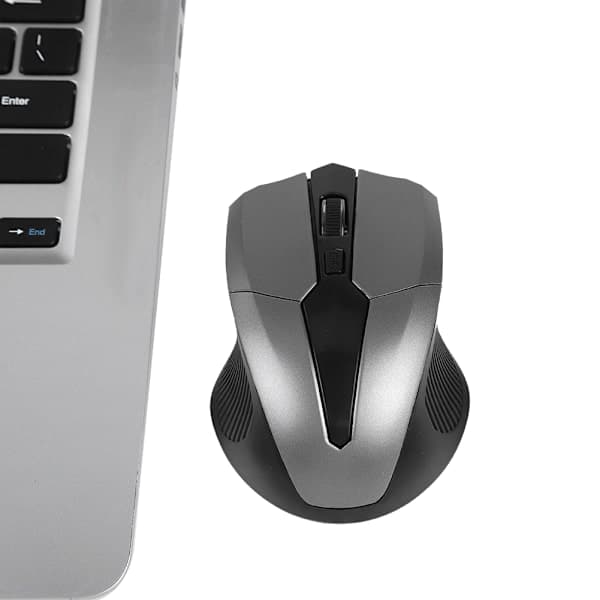 2,4 GHz trådløs optisk mus intelligent USB-modtager til pc computer bærbar (grå)
