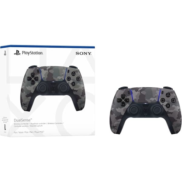 PS4 trådløs controller med funktioner - Grå camouflage