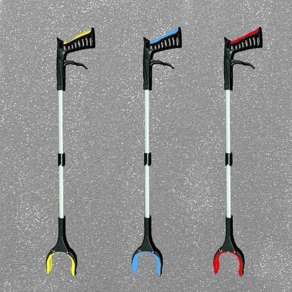 Sammenfoldelig magnetisk bladopsamler med langt, robust håndtag - Haveaffaldsopsamler - 1 stk.