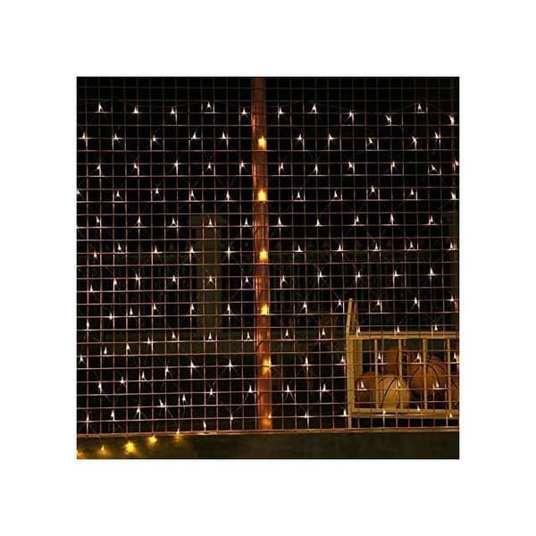 3x3m LED lyskæde, 320 LED'er, 8-tilstandes lysnet, gardinlys med stik til bryllupsfest