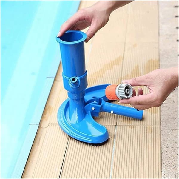 Bærbar poolstøvsuger, mini bladstøvsuger til swimmingpools, med børste og støvpose