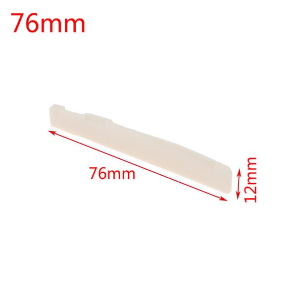 Sadel av äkta ben för akustisk folkgitarr 76MM 76MM