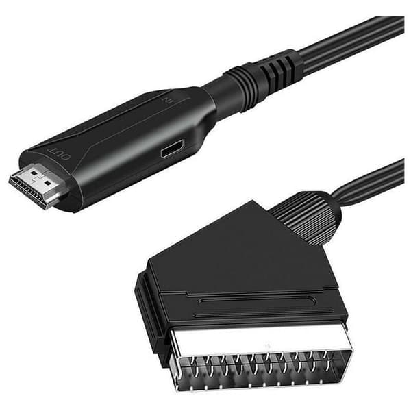 SCART til HDMI Audio Video Adapter til HDTV/DVD/Set-Top Box/PS3/PAL/NTSC - THSINDE Konverter