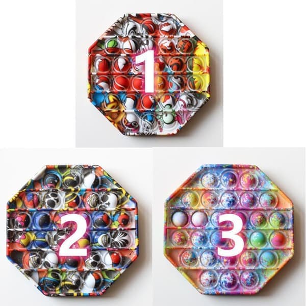 Speciel Camouflage Popit Fidget Pop It - CE Godkendt 3 Farver Model 2 Model 2