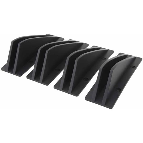 Bagkofanger læbediffusor, 4 stk. universel chassis-diffusor vingelæbe hajfinne-separator