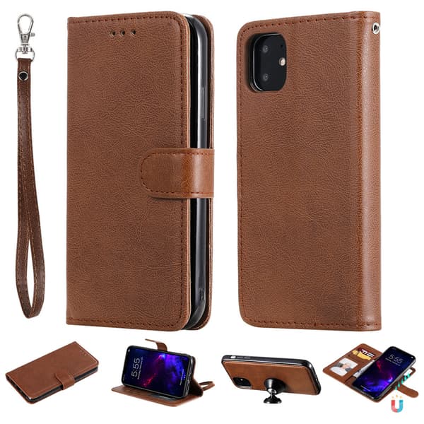 iPhone 11 - Deksel / Magnetisk Cover 2 i 1 Brown