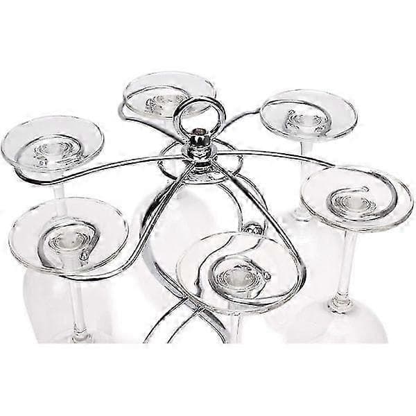 Vinglasholder i rustfrit stål, elegant glas tørrestativ / vinglasstativ / hæfteholder