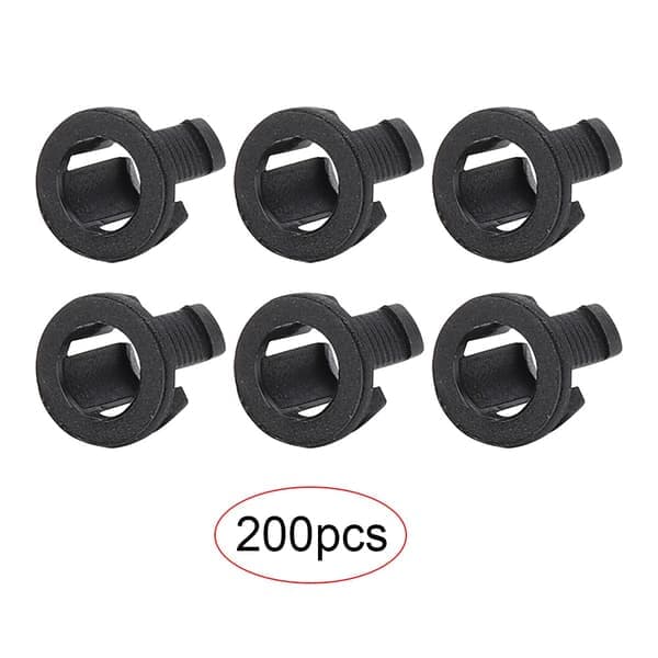 Musta muovinen LED-pidike 5 mm:n diodeille, 200 kappaletta