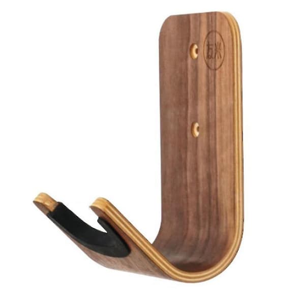 Gitarr Skateboard Väggfäste Unik Design Böjd Trä Gitarrhängare Väggmonterad Gitarrhållare Acoust
