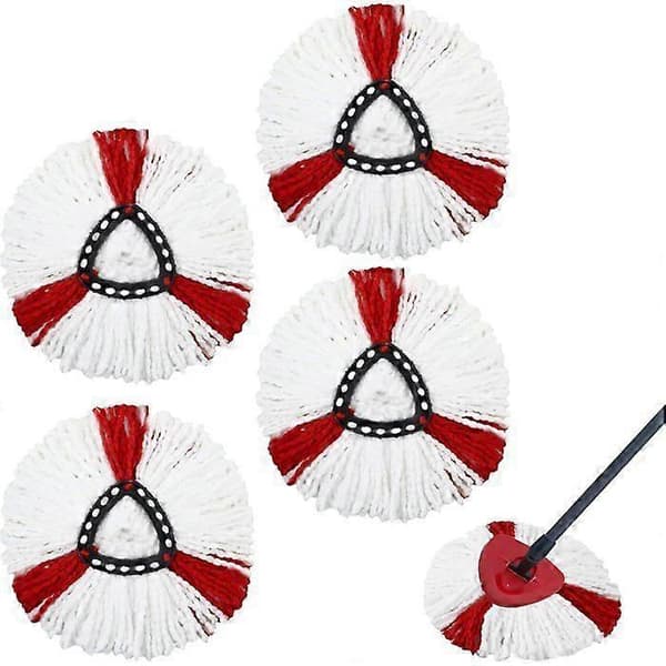 Erstatningsmopphoder kompatible med O-Cedar EasyWring mopper 4-pakning - Mopphode-påfyll