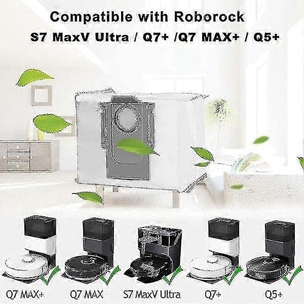 12-pack dammsugarpåsar för Roborock Q7 Max / Q7 Max+ / Q7 Max Plus-ykc