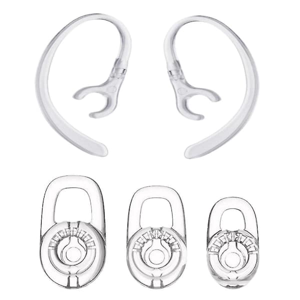 10x silikone ørepropper med 360 graders roterende ørekrog til Plantronics M70