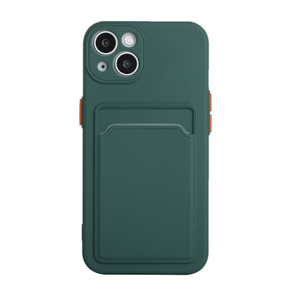 iPhone 13 -kotelo korttipaikalla, tummanvihreä