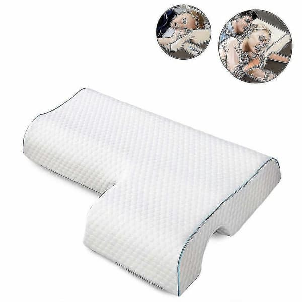 1 stk. buet krammepude med langsom rebound memoryskum til par - anti-tryk håndpude Left Arm
