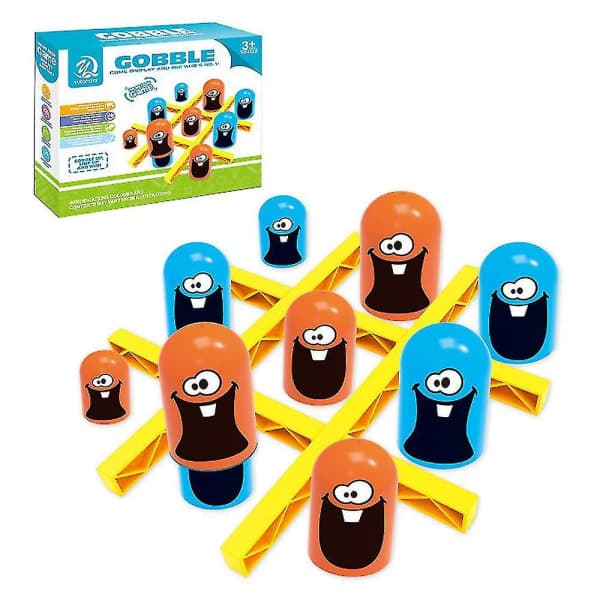 Tic-tac-toe Big Eat Small Gobble Brädspel Förälder-Barn Interaktivt