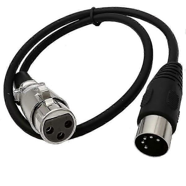 MIDI til XLR-adapterkabel DIN 5-benet 3 lydforbindelse