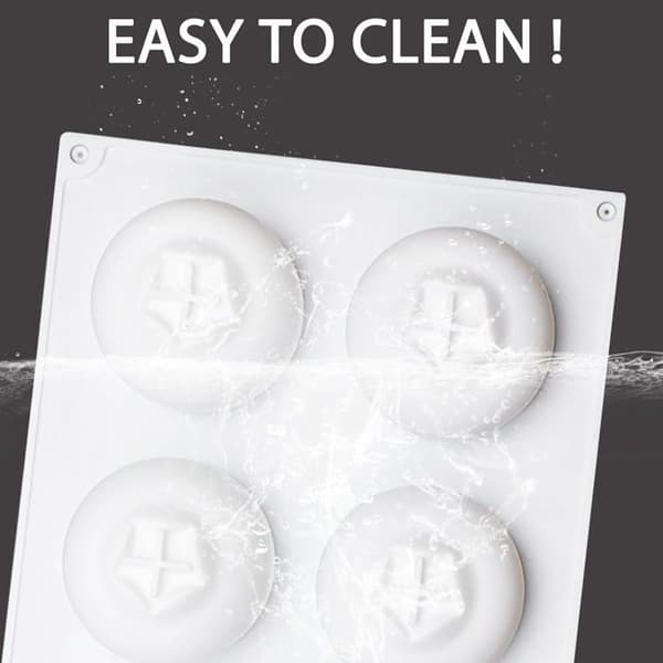 3D Blåbær Silikoneform, 6 Hulrum, Non-Stick, Fødevaregodkendt, til Desserter, Chokolade, Kager, Sæbe og Bagning