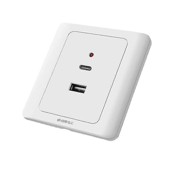 USB-udtag Type-C USB-vægopladerudtag Opladningsstrømudtag med USB-porte D