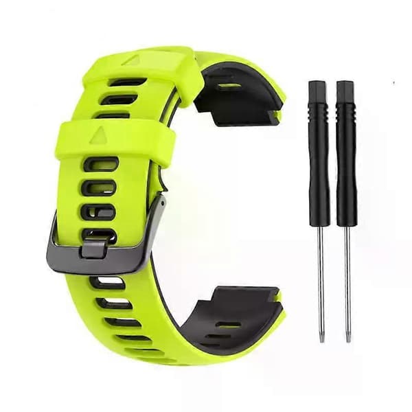 Smart tilbehør silikonerem 22 mm til Garmin Forerunner 735 Xt urrem tofarvet urrem blød Style G A3