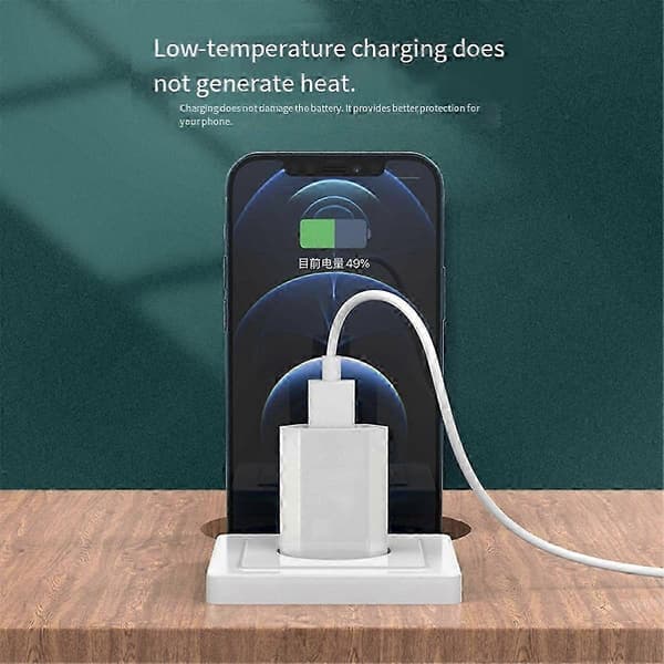 10-pakning kompakt USB-vegglader med EU-pluggstøtte