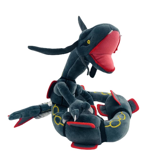 80 cm Rayquaza Sort Drage Plyslegetøj Udstoppede Dukker Børnefødselsdagsgaver