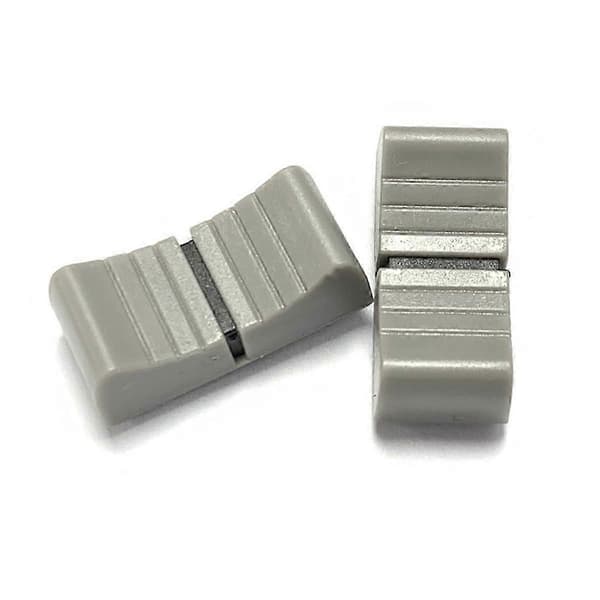 20 stk. 24mmx11mmx10mm konsolmixer-skyderfaderknapper erstatning til potentiometer grå knop sort