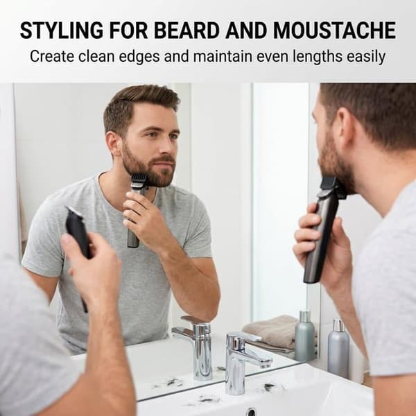 Trimmer Guidekammer - Sett med 4 - Solid plast - Toveis kutting 1 til 5 mm - Skjegg og barbering