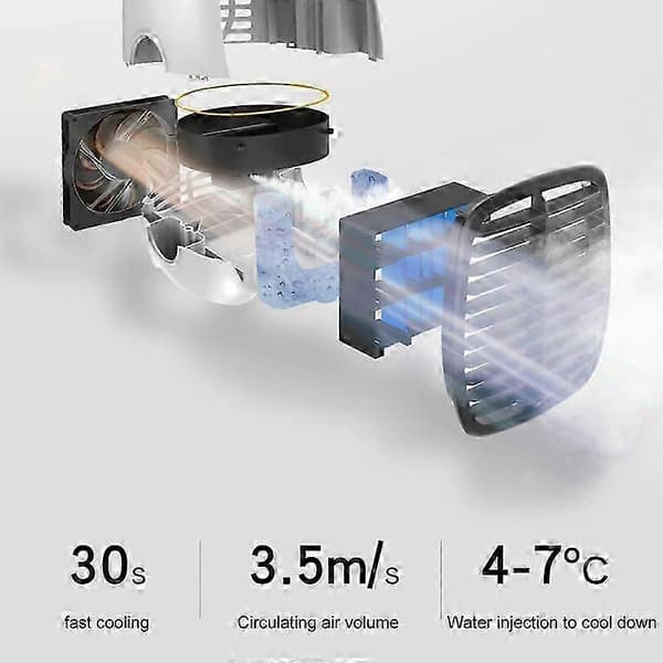 USB Hjem Mini Luftkøler Bærbar Desktop Lille Ventilator Befugtning Kold Kontor Køling Aircondition
