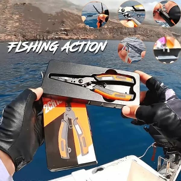Multifunksjonell fisketang, oppgradert multifunksjons krokfjerner og splittring