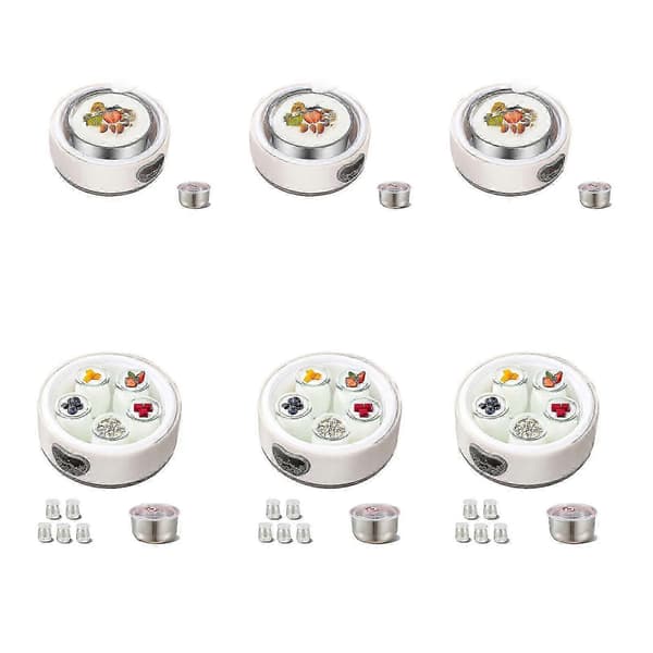Justerbar temperatur- och timerstyrd ultimat probiotisk yoghurtproducent Basic UK Plug