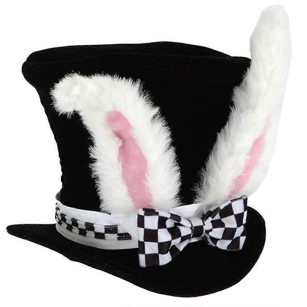 Sammet Kaninöron Hög Hatt, Påskfest Dekoration Kaninöron Hatt