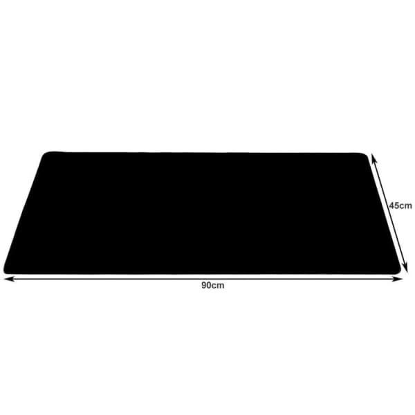 Musematte - Skrivebordsmatte - 90x40cm - XXL Svart