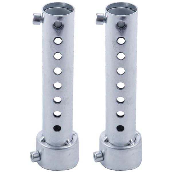 2X Sølv Motorcykel Udstødningsrør Lyddæmper Indsats Baffle Db 35mm x 140mm