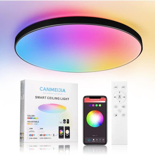 24W Bluetooth-tilkoblet LED Taklampe - 1 Enhet - ABS/PC - Dimbar RGB - Stue Soverom Bad