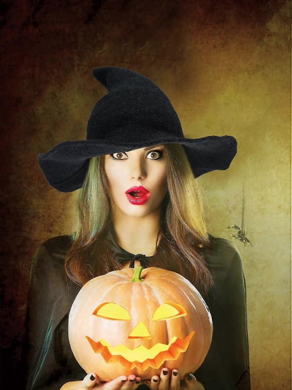 2025 4-pack Halloween Häxhattar Ullhäxhattar För Halloweenfestdekorationer