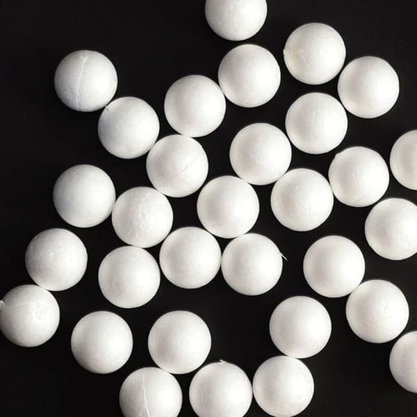 15 hvite 8 cm polystyrenkuler til bryllupsdekorasjoner, DIY-håndverk