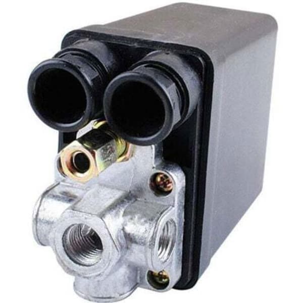 240V 16A Port 90PSI-120PSI Luftkompressor Trykafbryder Kontrolregulator med målinger til hurtig trykreduktion