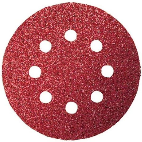 Slipark - 5-pack - Korn 40 - Diameter 125 mm - 8 hål - För excenterslipmaskiner