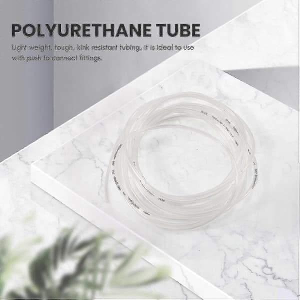 Transparent 4 meter 13,1 fot 4 mm x 2,5 mm pneumatisk polyuretanslang