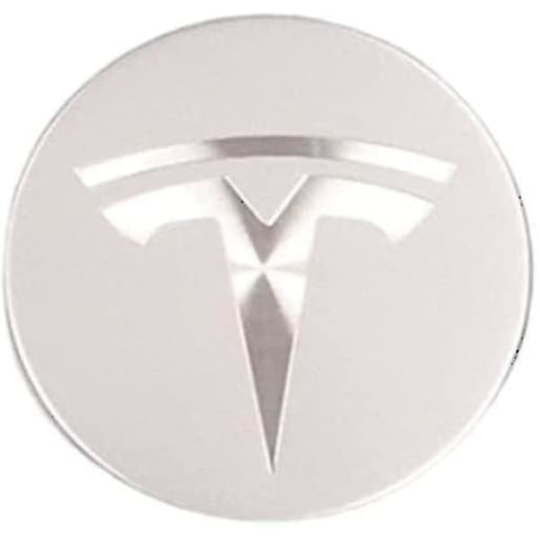 Tesla Model3/x/s/y Navkapsel Dækning Dækning Modifikation Tilbehør Sølv